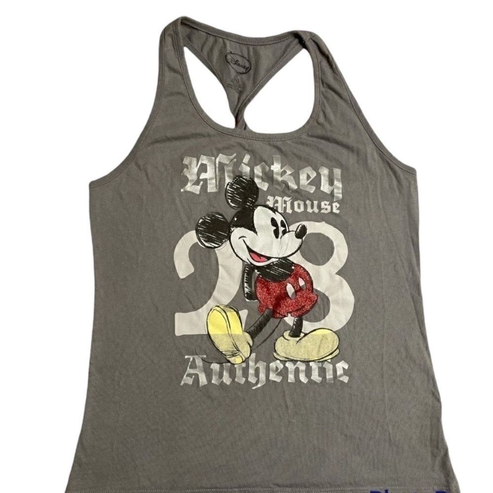 Sparkly Mickey Mouse twisted Racer back Tank